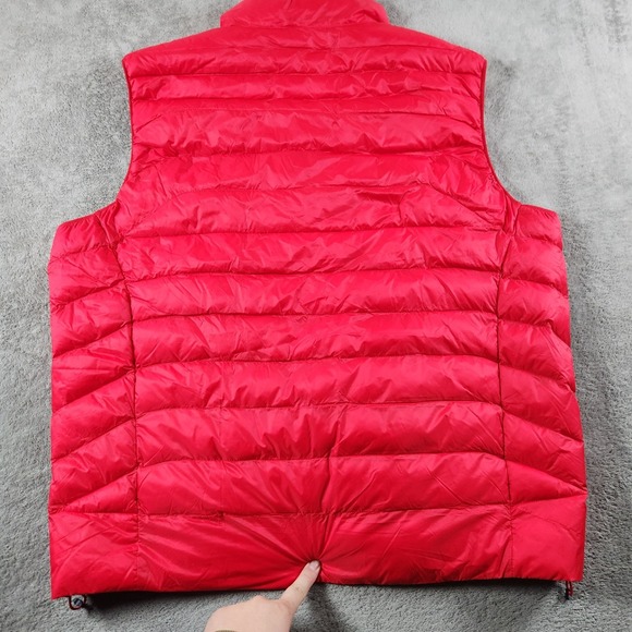 Polo Ralph Lauren Packable Puffer Vest Mens Size XL Red Nylon Fill - Picture 3 of 9